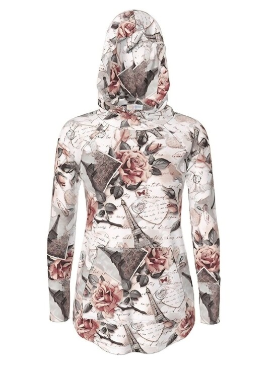 LuLaRoe Tops - LuLaRoe Amber Hoodie - Paris & Roses